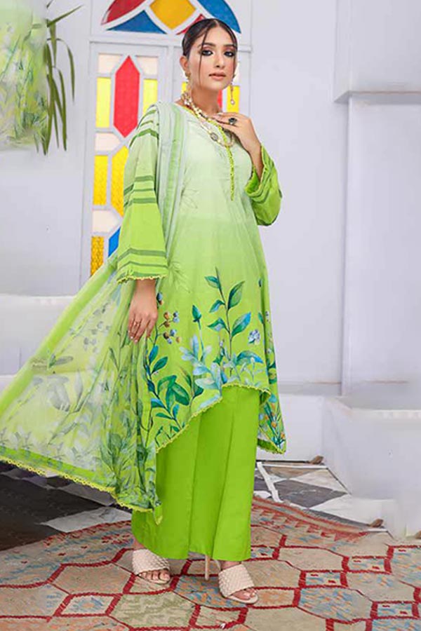 Alizeh Jan DP Lawn C/Dupatta'22 D#891 Green