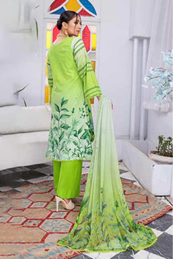 Alizeh Jan DP Lawn C/Dupatta'22 D#891 Green