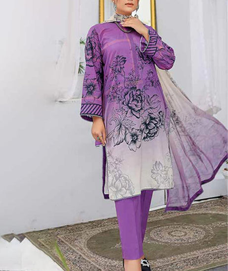 Alizeh Jan DP Lawn C/Dupatta'22 D#892 Purple