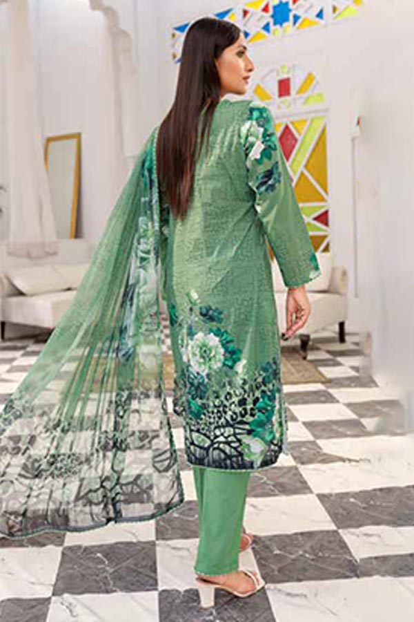Alizeh Jan DP Lawn C/Dupatta'22 D#895 D Green