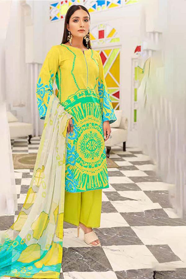 Alizeh Jan DP Lawn C/Dupatta'22 D#896 M Green