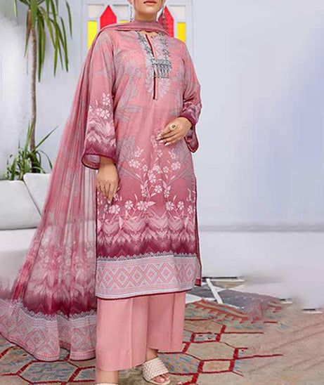 Alizeh Jan DP Lawn C/Dupatta'22 D#899 T Pink