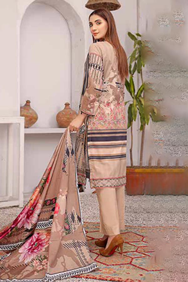 Alizeh Jan D/Print Lawn'22 D#1 L Grey