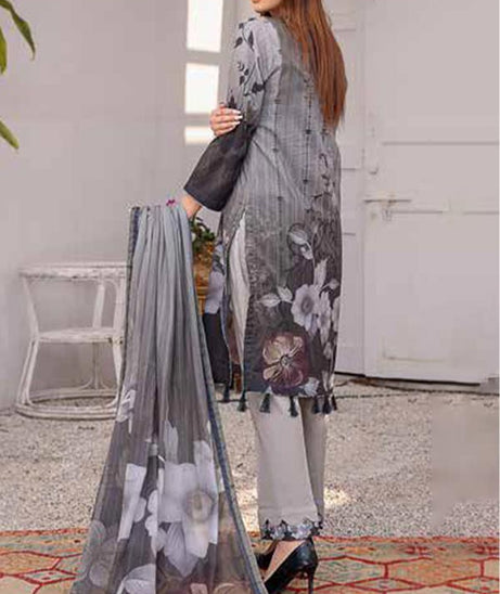 Alizeh Jan D/Print Lawn'22 D#2 Grey