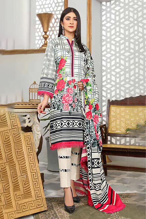 Alizeh Jan D/Print Lawn'22 D#22981 Fawn