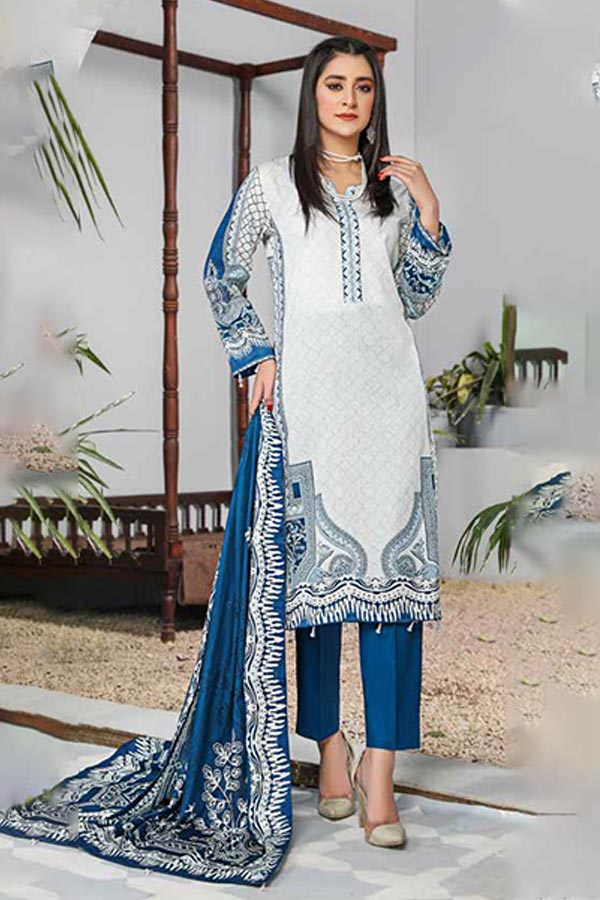 Alizeh Jan D/Print Lawn'22 D#22983 Blue