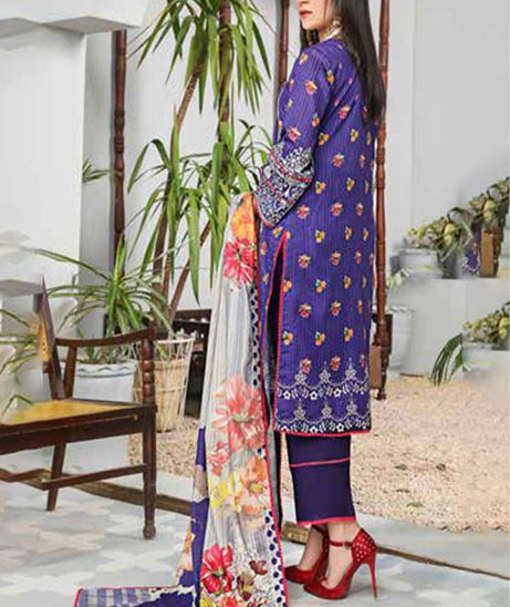 Alizeh Jan D/Print Lawn'22 D#22987 D Purple