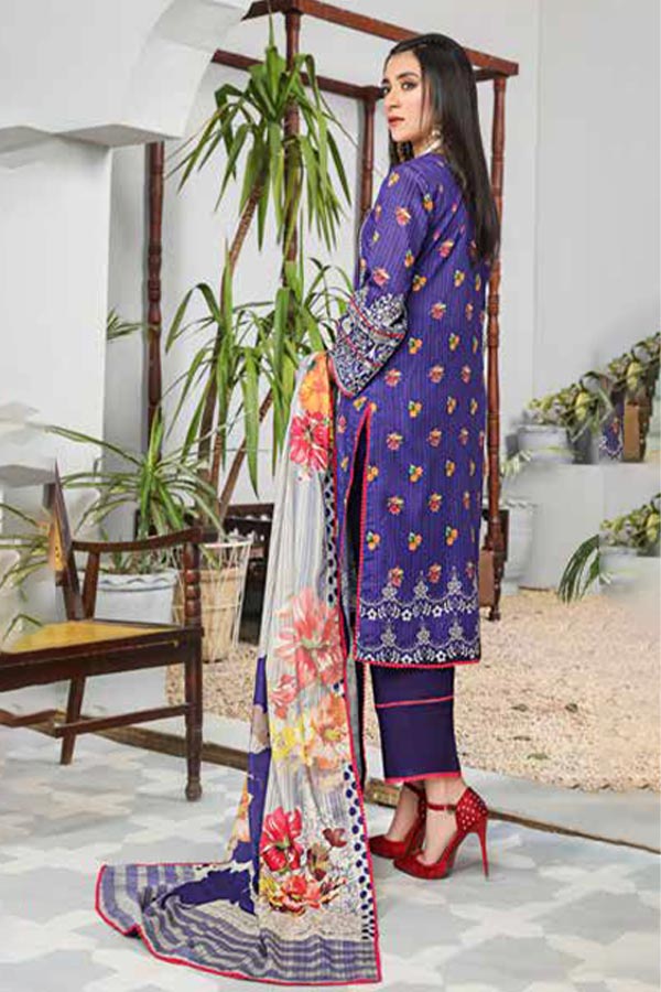 Alizeh Jan D/Print Lawn'22 D#22987 D Purple
