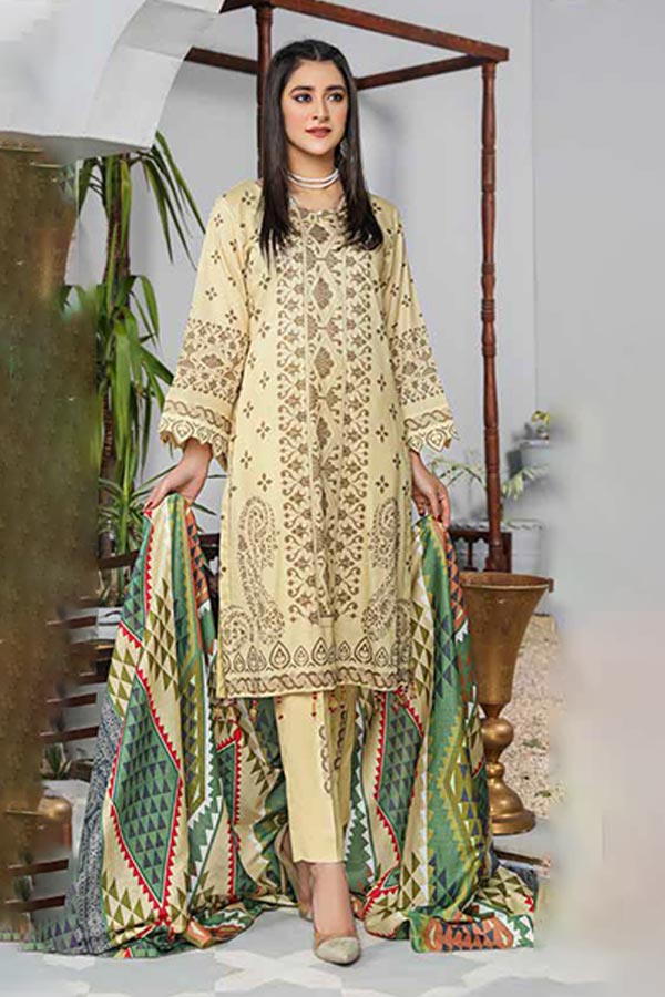 Alizeh Jan D/Print Lawn'22 D#22988 Cream