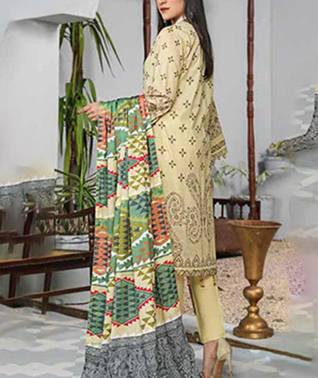 Alizeh Jan D/Print Lawn'22 D#22988 Cream