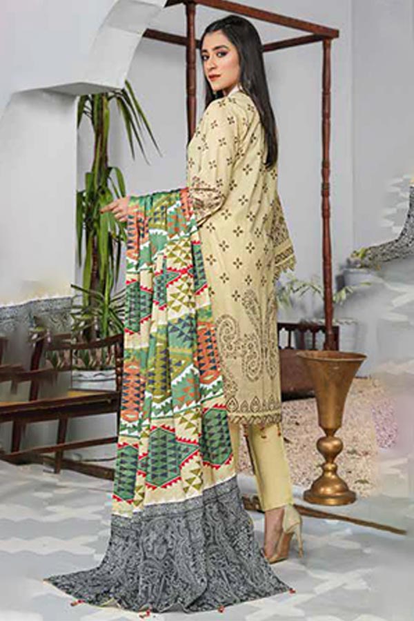 Alizeh Jan D/Print Lawn'22 D#22988 Cream