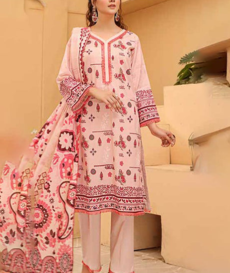 Alizeh Jan D/Print Lawn'22 D#23002 L Peach