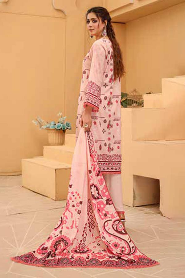Alizeh Jan D/Print Lawn'22 D#23002 L Peach