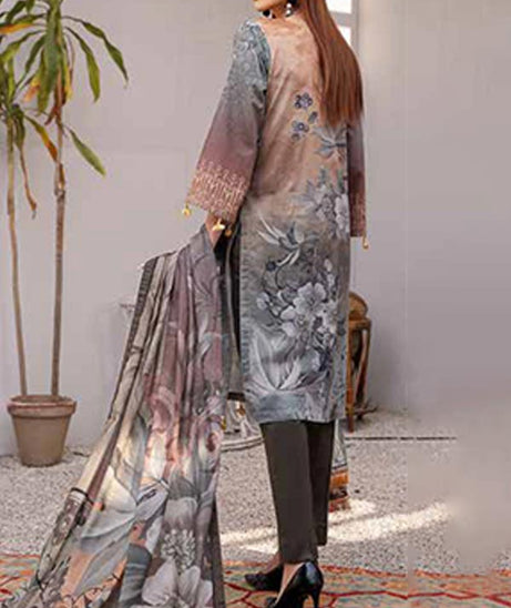Alizeh Jan D/Print Lawn'22 D#4 D Grey