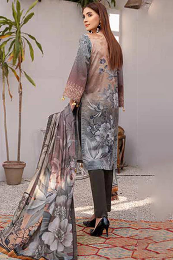 Alizeh Jan D/Print Lawn'22 D#4 D Grey
