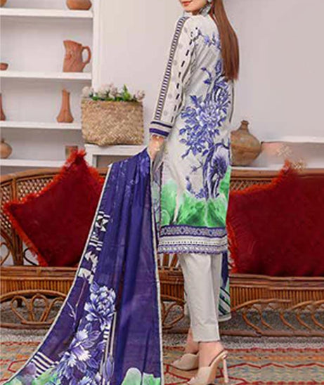 Alizeh Jan D/Print Lawn'22 D#6 Grey