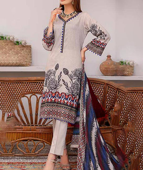 Alizeh Jan D/Print Lawn'22 D#7 Fawn