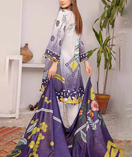 Alizeh Jan D/Print Lawn'22 D#8 L Grey