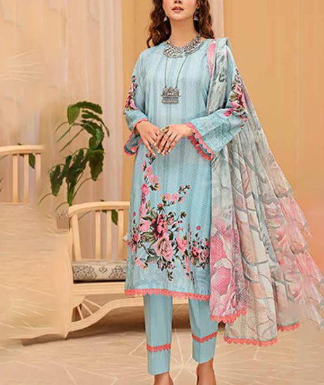 Alizeh Jan D/Print Lawn'22 D#964 Ferozi