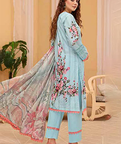 Alizeh Jan D/Print Lawn'22 D#964 Ferozi