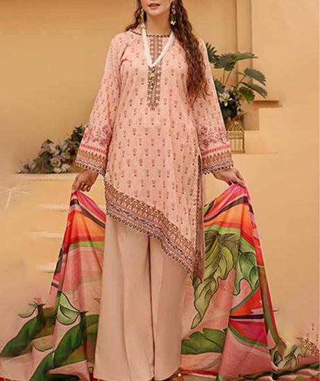 Alizeh Jan D/Print Lawn'22 D#965 L Peach