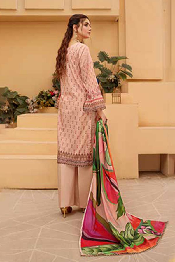 Alizeh Jan D/Print Lawn'22 D#965 L Peach