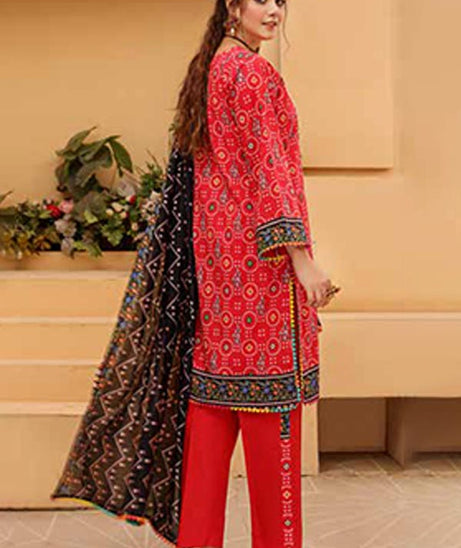 Alizeh Jan D/Print Lawn'22 D#966 Red