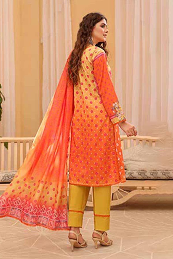 Alizeh Jan D/Print Lawn'22 D#967 Golden