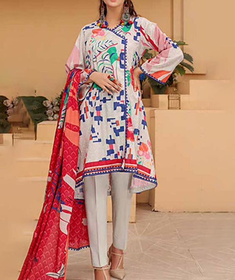 Alizeh Jan D/Print Lawn'22 D#968 L Grey