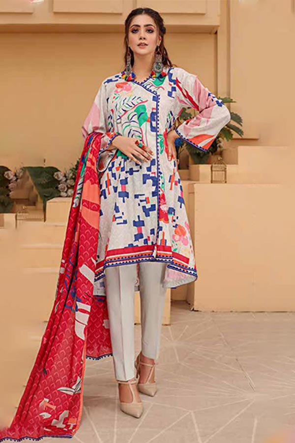 Alizeh Jan D/Print Lawn'22 D#968 L Grey