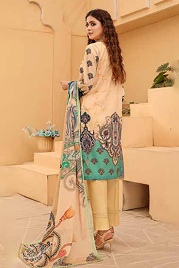 Alizeh Jan D/Print Lawn'22 D#969 D Cream