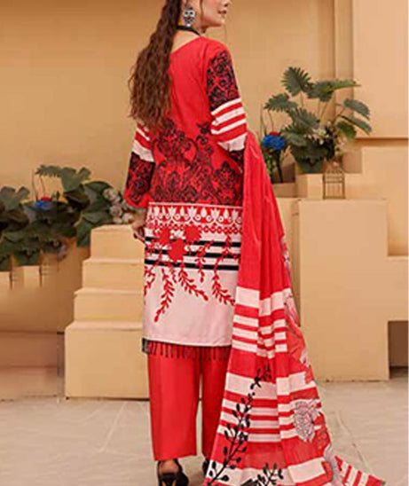 Alizeh Jan D/Print Lawn'22 D#970 Red