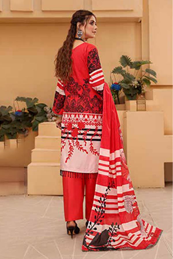 Alizeh Jan D/Print Lawn'22 D#970 Red