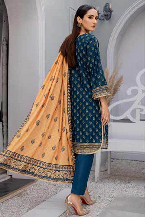 Alizeh Jan Luxury  D/Lawn`23 D#382 (N BLUE)