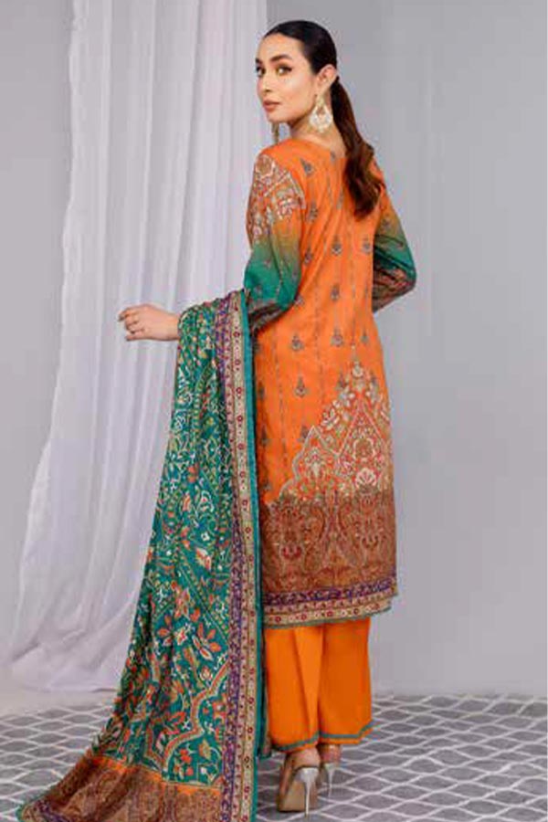 Alizeh Jan Premium D/Lawn`23 D#101 (ORANGE)