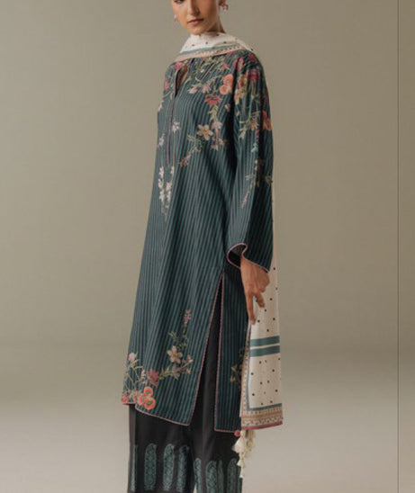 Coco By Zara Shahjahan Prints V-5`25 (D#1B)
