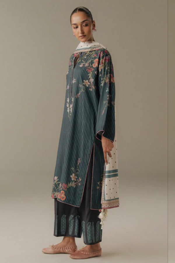 Coco By Zara Shahjahan Prints V-5`25 (D#1B)