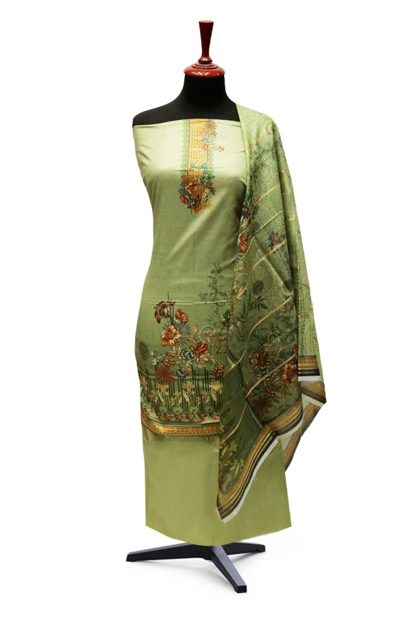 Ammar Bilal Print Lawn'24 (A Green)
