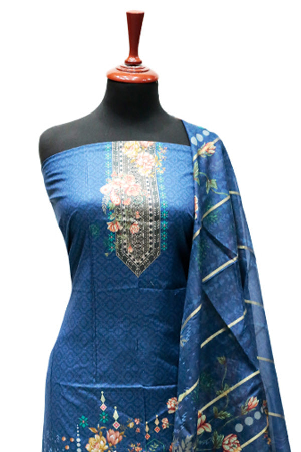 Ammar Bilal Print Lawn'24 (Blue)
