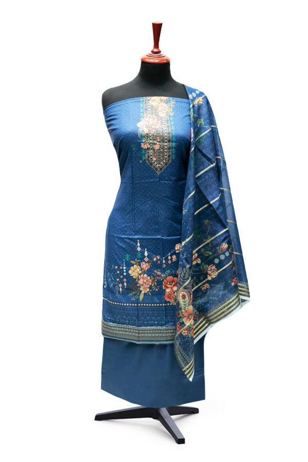 Ammar Bilal Print Lawn'24 (Blue)