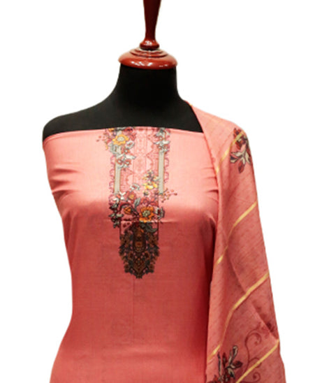 Ammar Bilal Print Lawn'24 (D Peach)