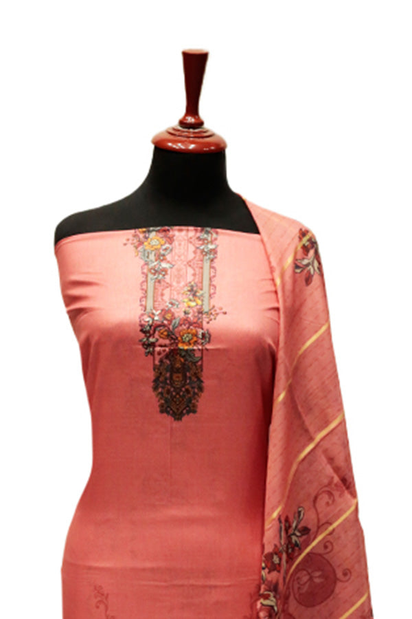 Ammar Bilal Print Lawn'24 (D Peach)