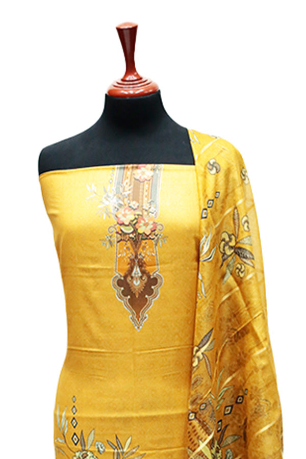 Ammar Bilal Print Lawn'24 (Mustard)