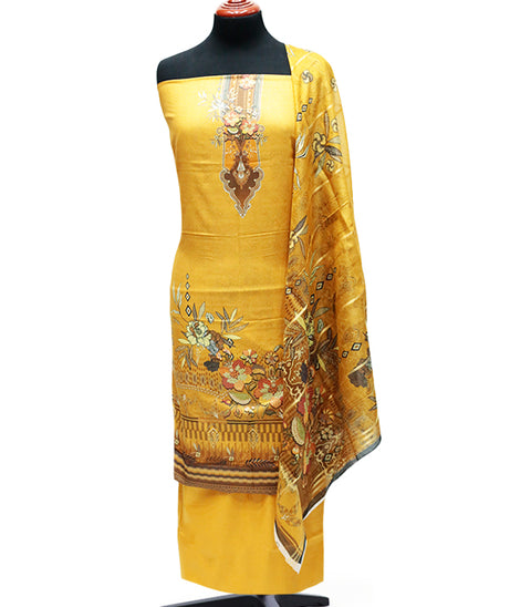 Ammar Bilal Print Lawn'24 (Mustard)