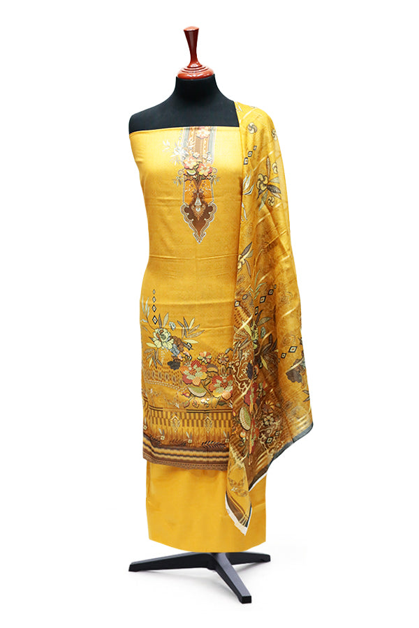 Ammar Bilal Print Lawn'24 (Mustard)