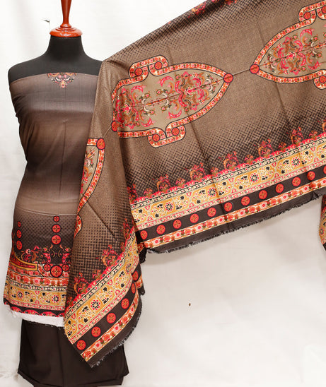 Anarkali Print Linen`20 D#135 Black