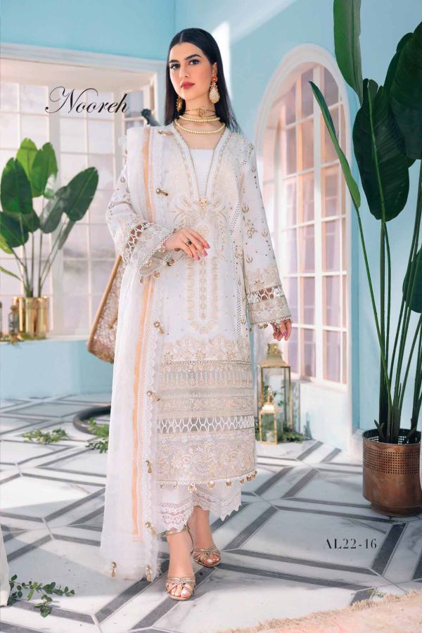 Anaya Afsana Festive Luxury Lawn`22 AL#16