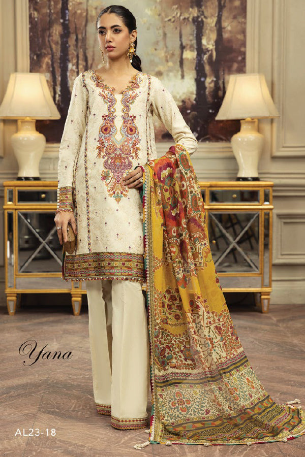 Anaya Luxury Festive Lawn`23 AL23-18-YANA