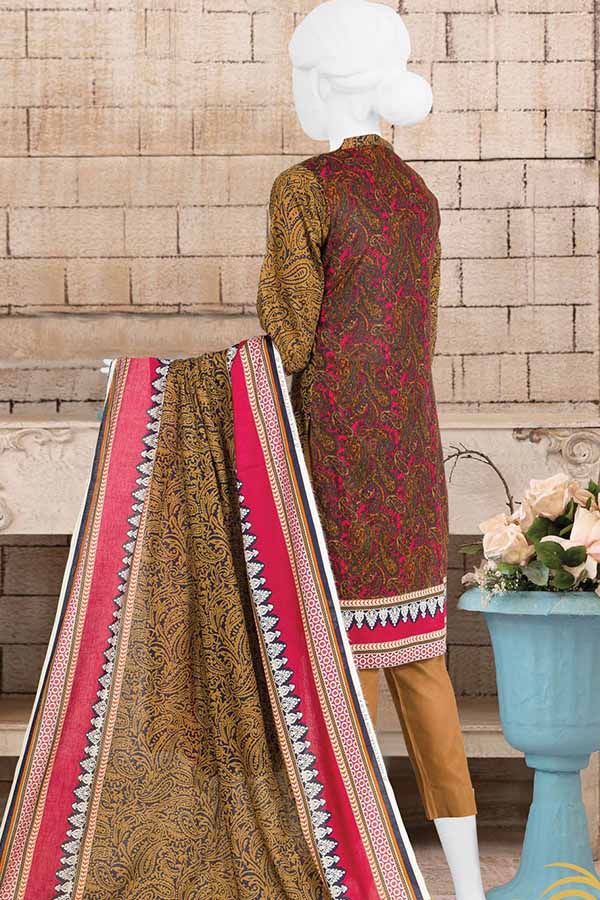 Anaya Print Lawn`21 D#3709 (Sh Pink)
