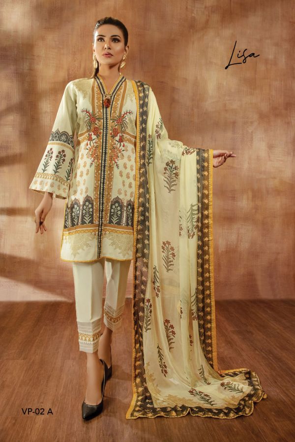 Viva Print Lawn`21 3Pcs D#2-A